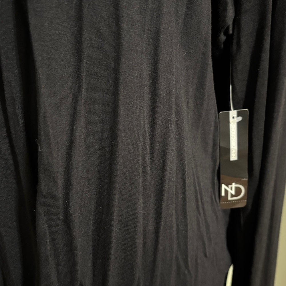 New Directions Black Long Sleeve Top - Picture 4 of 5